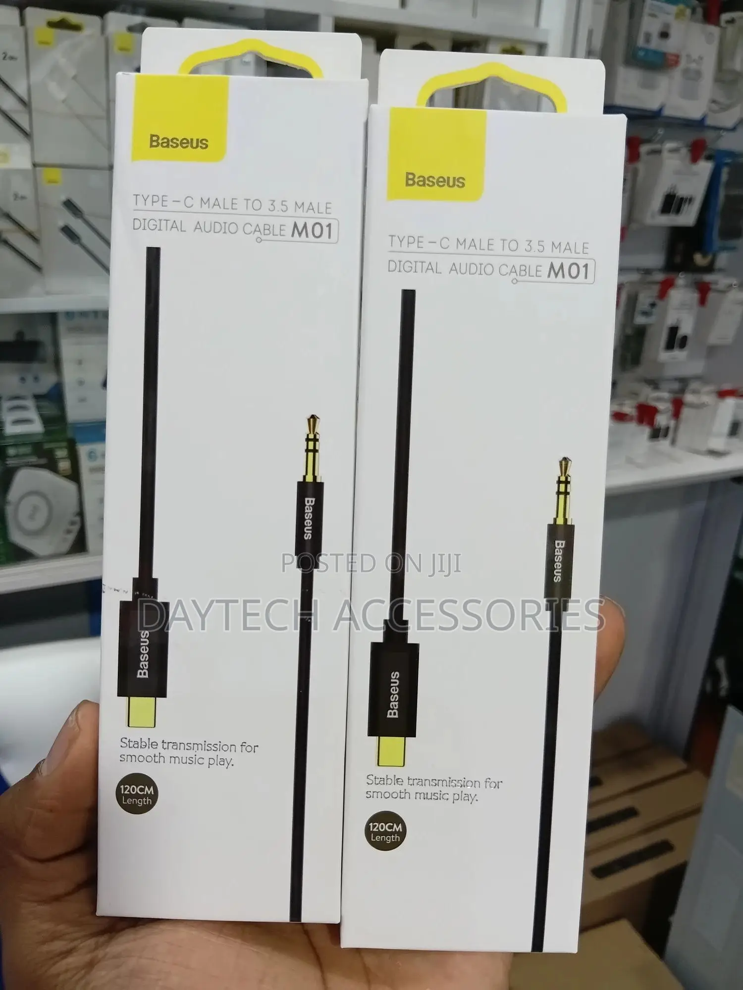 Baseus Yiven Type-C Male to 3.5 Male Audio Cable 1.2m