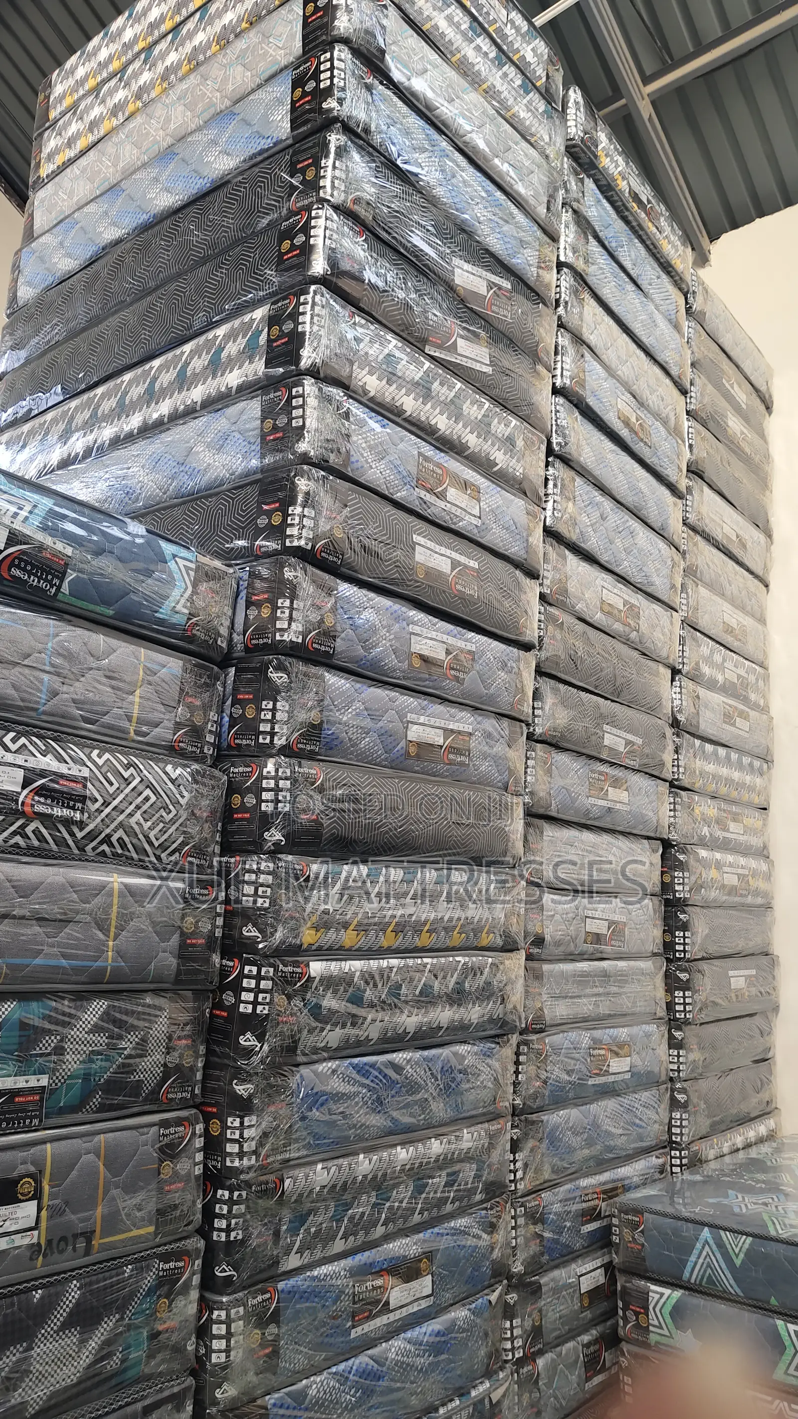 4x6ftx12in Fortress Premium Quilted Fibre Mattress + 2 Free Pillows