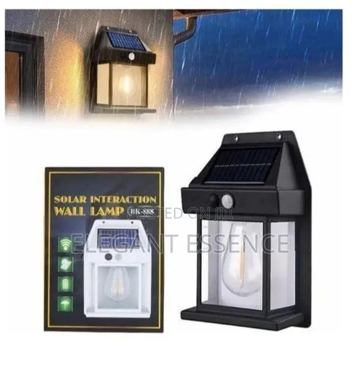 Solar Interaction Wall Lamp With Motion Sensor