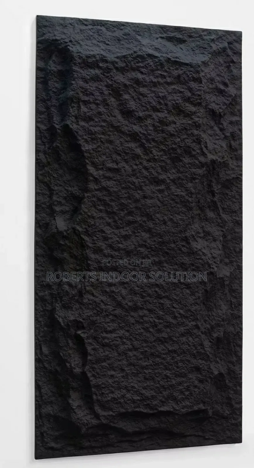 Black Fireproof Outdoor Faux Stone