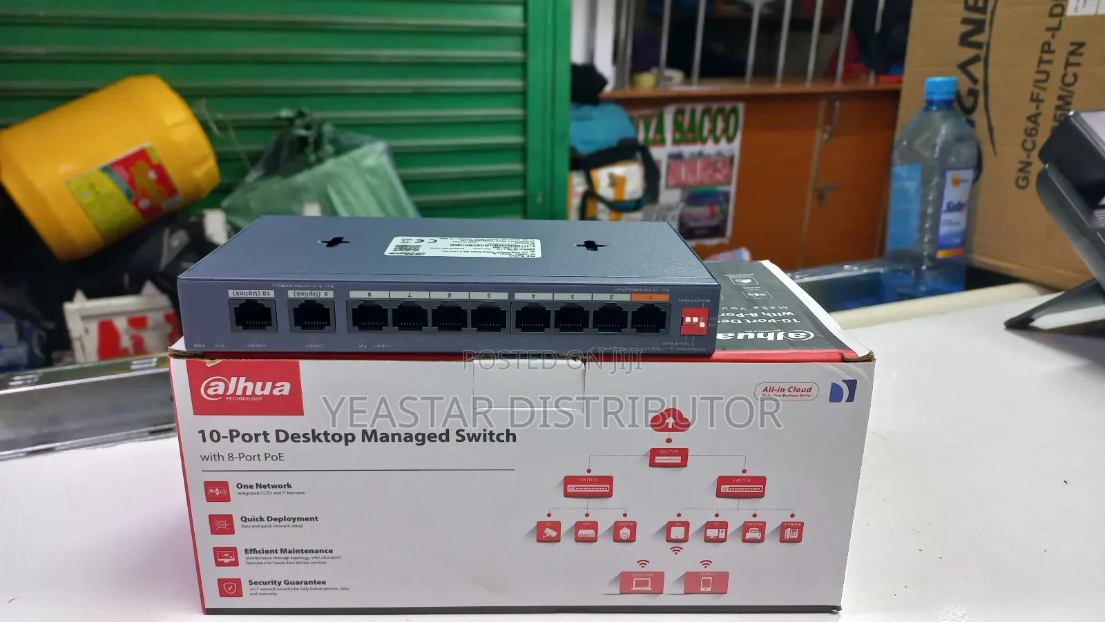 Dahua 10port Desktop Managed Switch With 8 Port Poe
