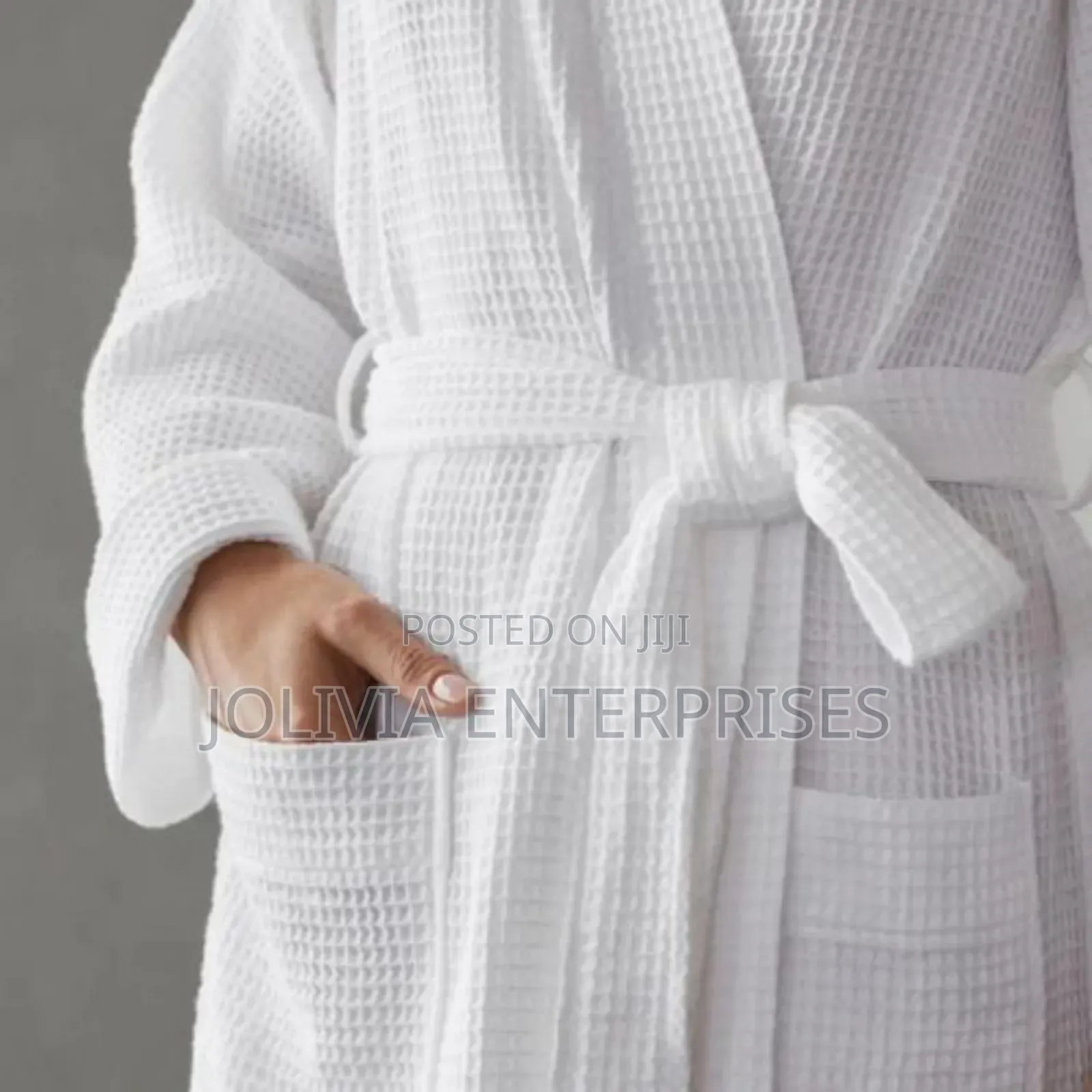Hotel Quality Waffle Design Cotton Bathrobes