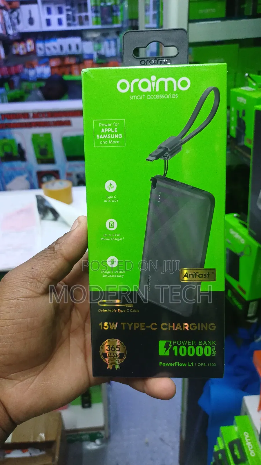 Oraimo Powerflow L1 Mah External Battery Pack