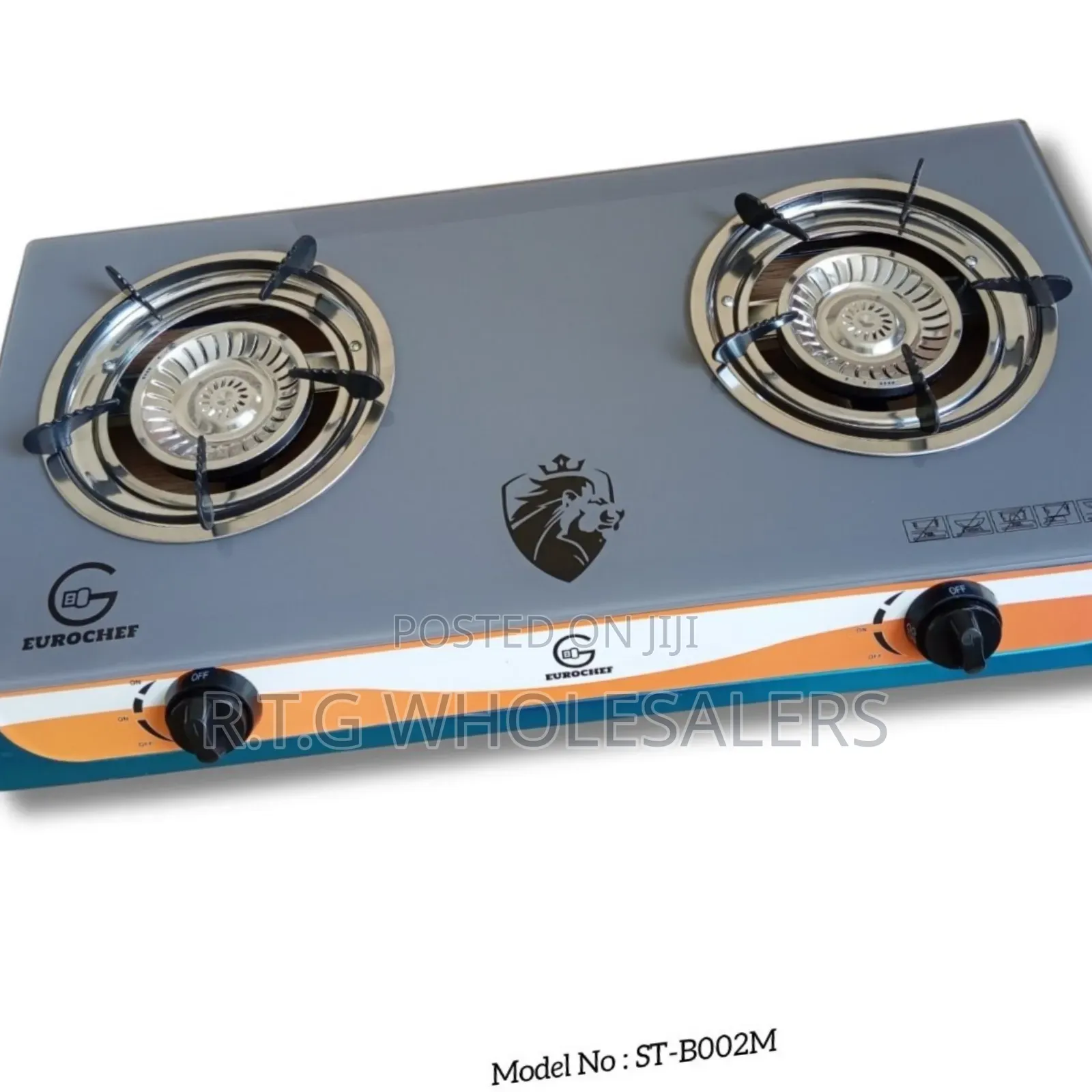 Eurochef 2‐Burner Glass Top Tabletop Stove