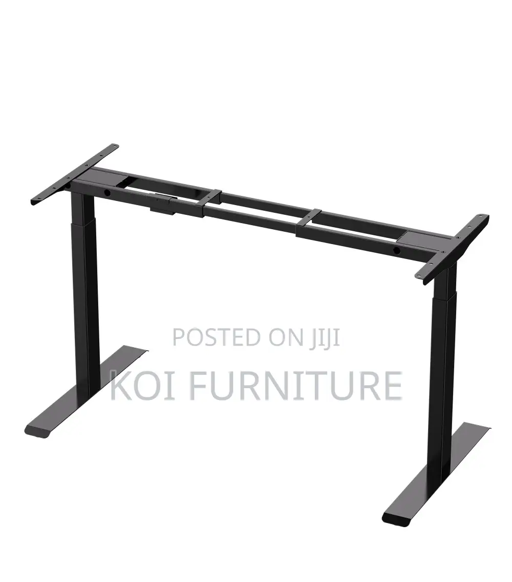 Office Table; Adjustable Home Office Computer Brown Construct Desk