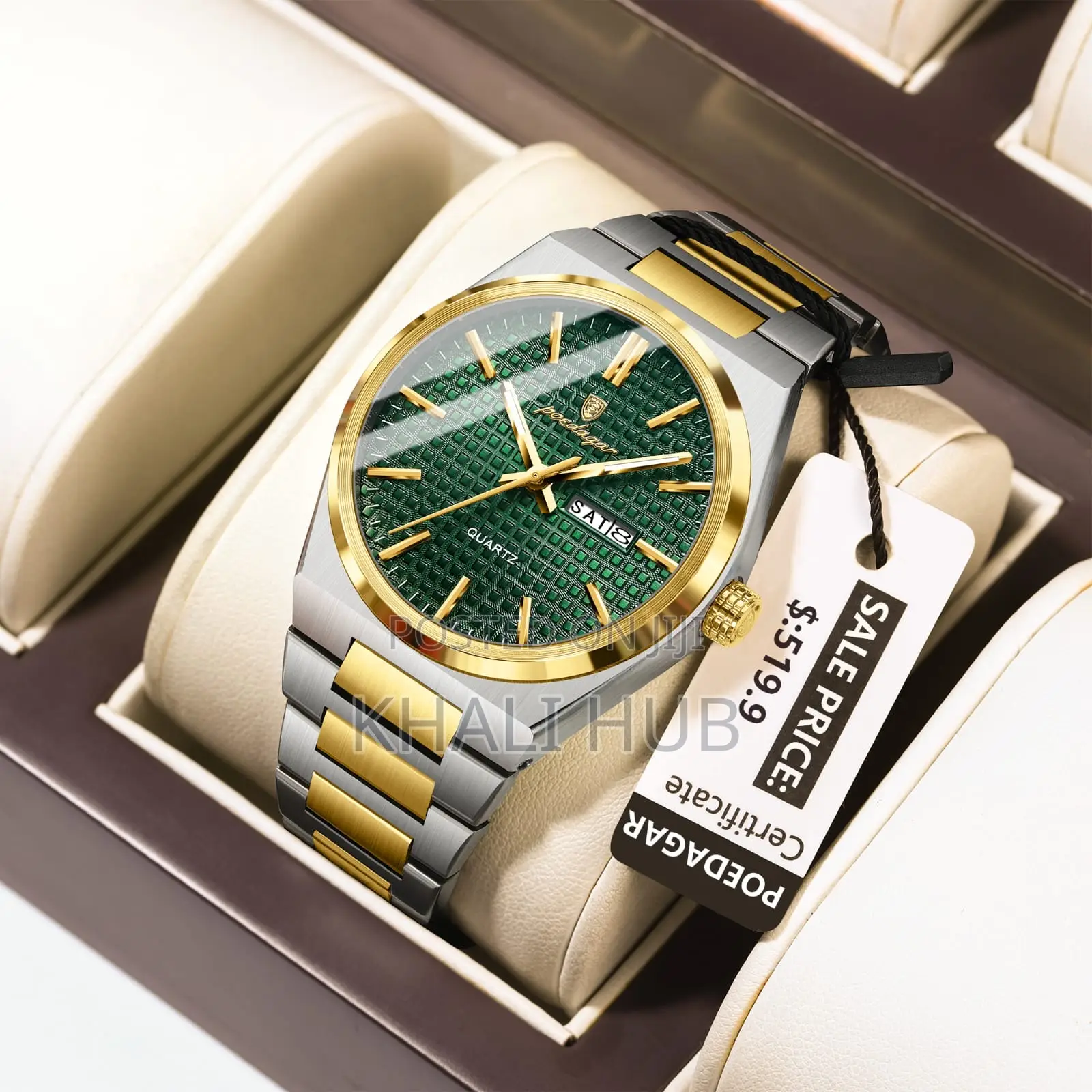 Poedagar Gents Watch Poedagar Gents Watch With Luminous Hands 874