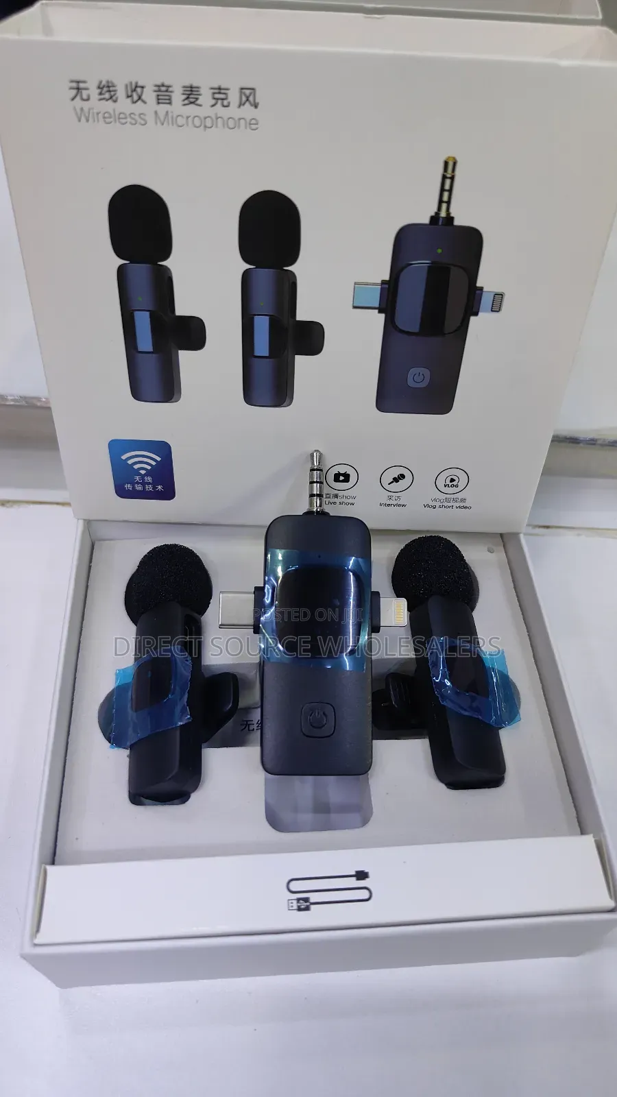 Wireless Microphone 3 in 1 Lavalier Microphone