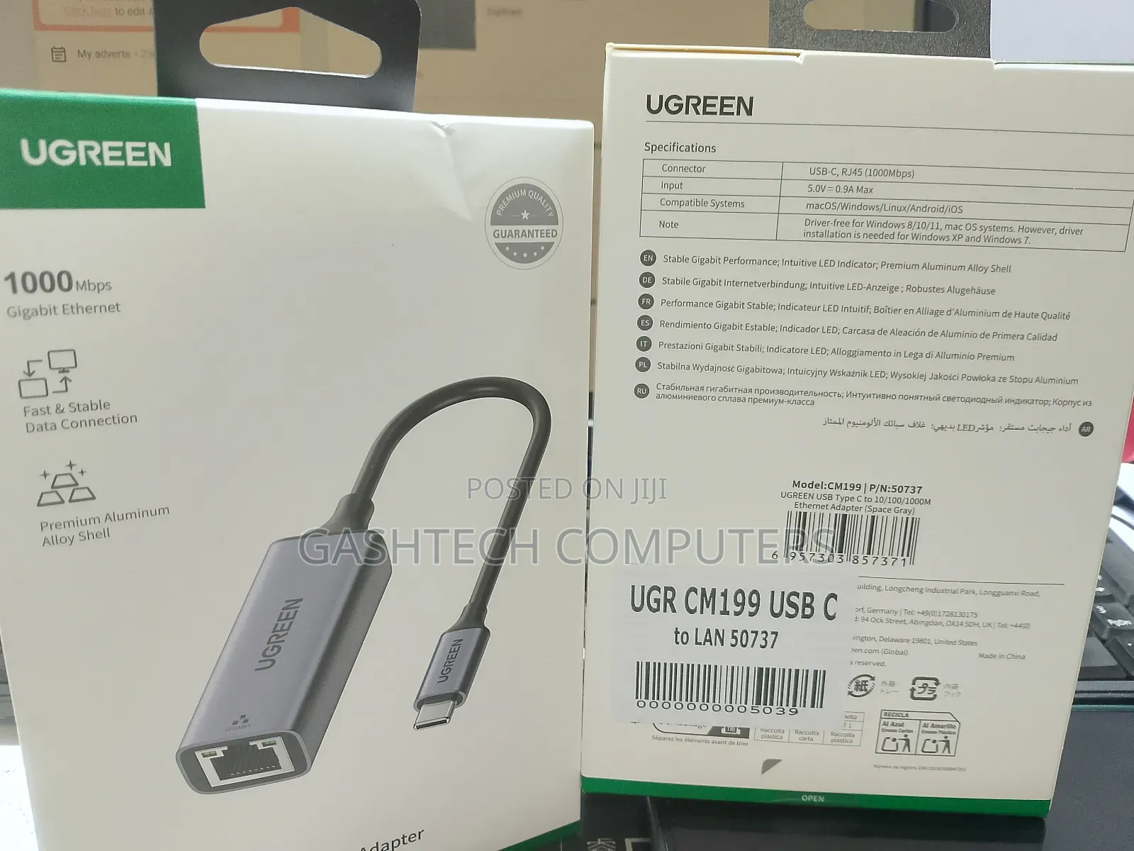 Usb-C to Gigabit Ethernet Adapter Cm199