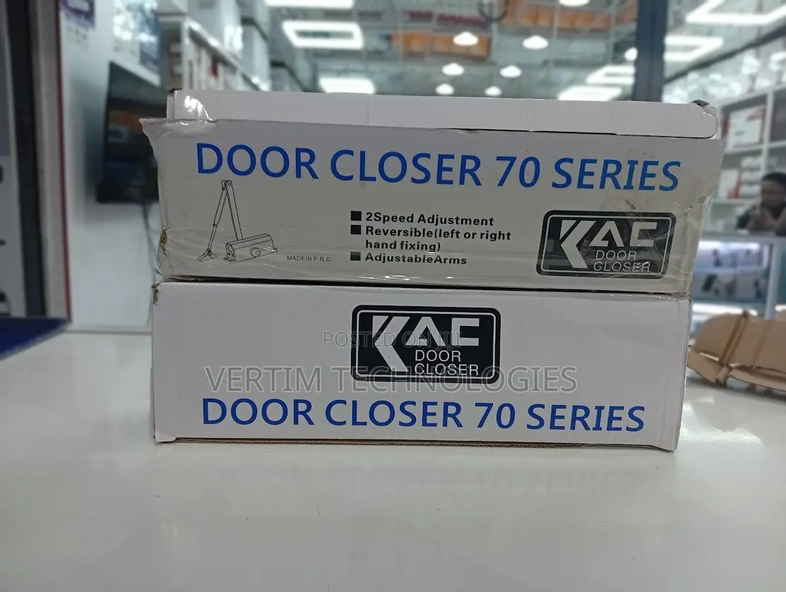 Aluminum Door Closer 180° Opening Auto Close Silver Finish