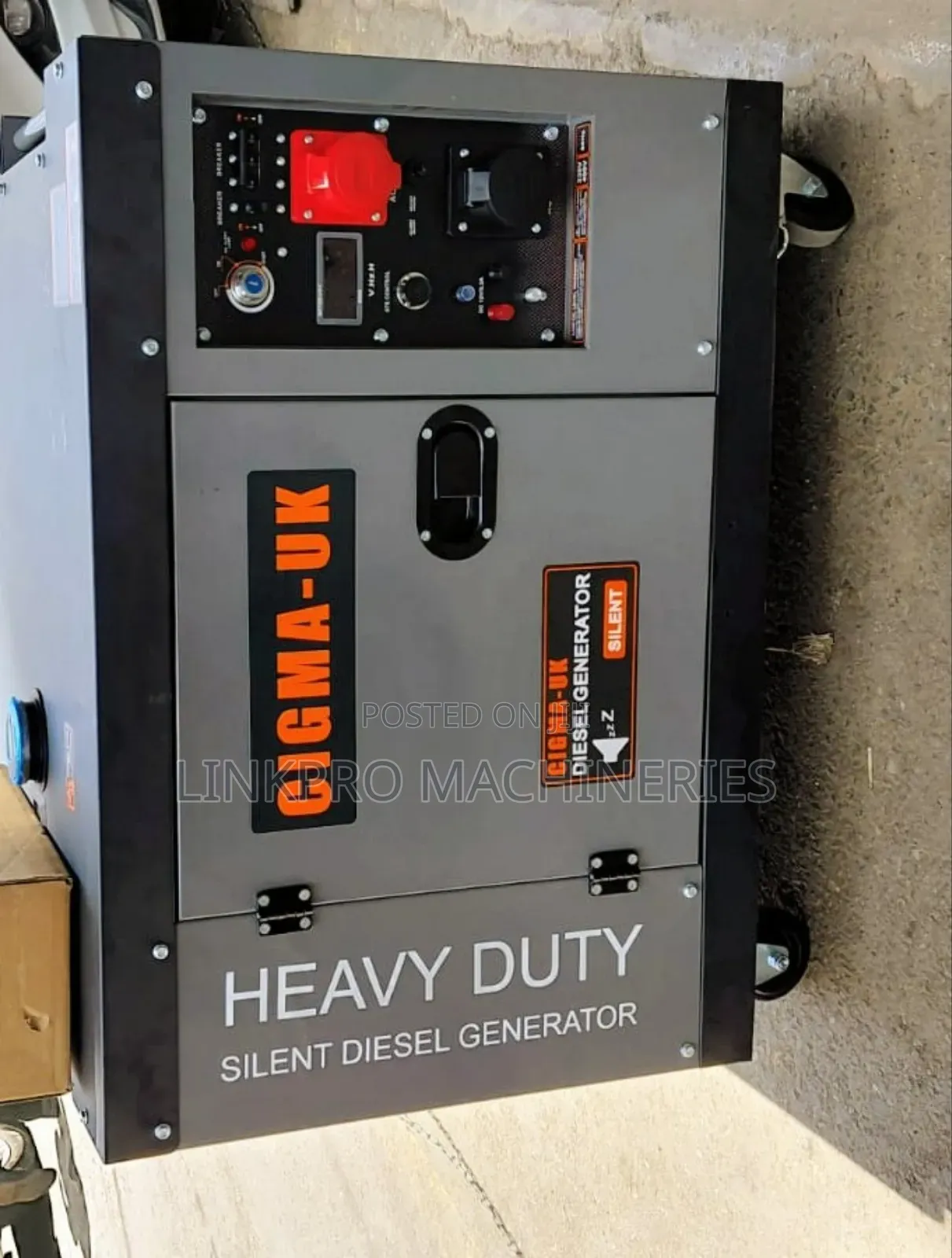 Heavy Duty Cigma Uk 15kva Dual Phase Diesel Generator With Ats
