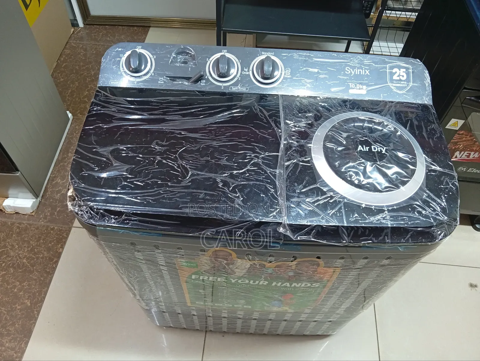 Syinix Twin Tub Washing Machine 10kg