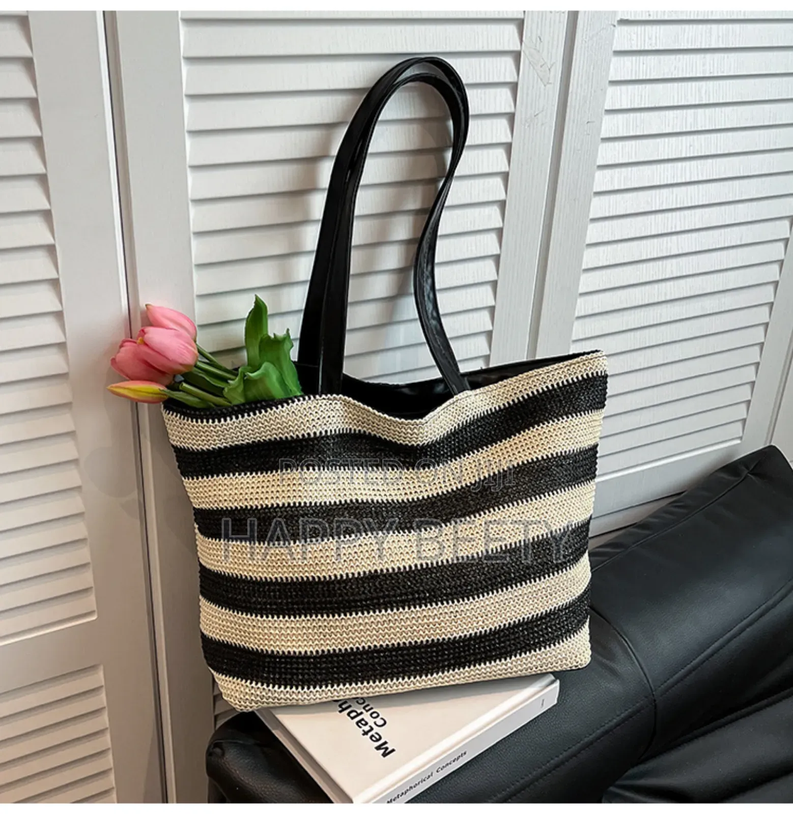 *Women Handmade Bohemian Style Strip Fashioned Tote/Handbag*