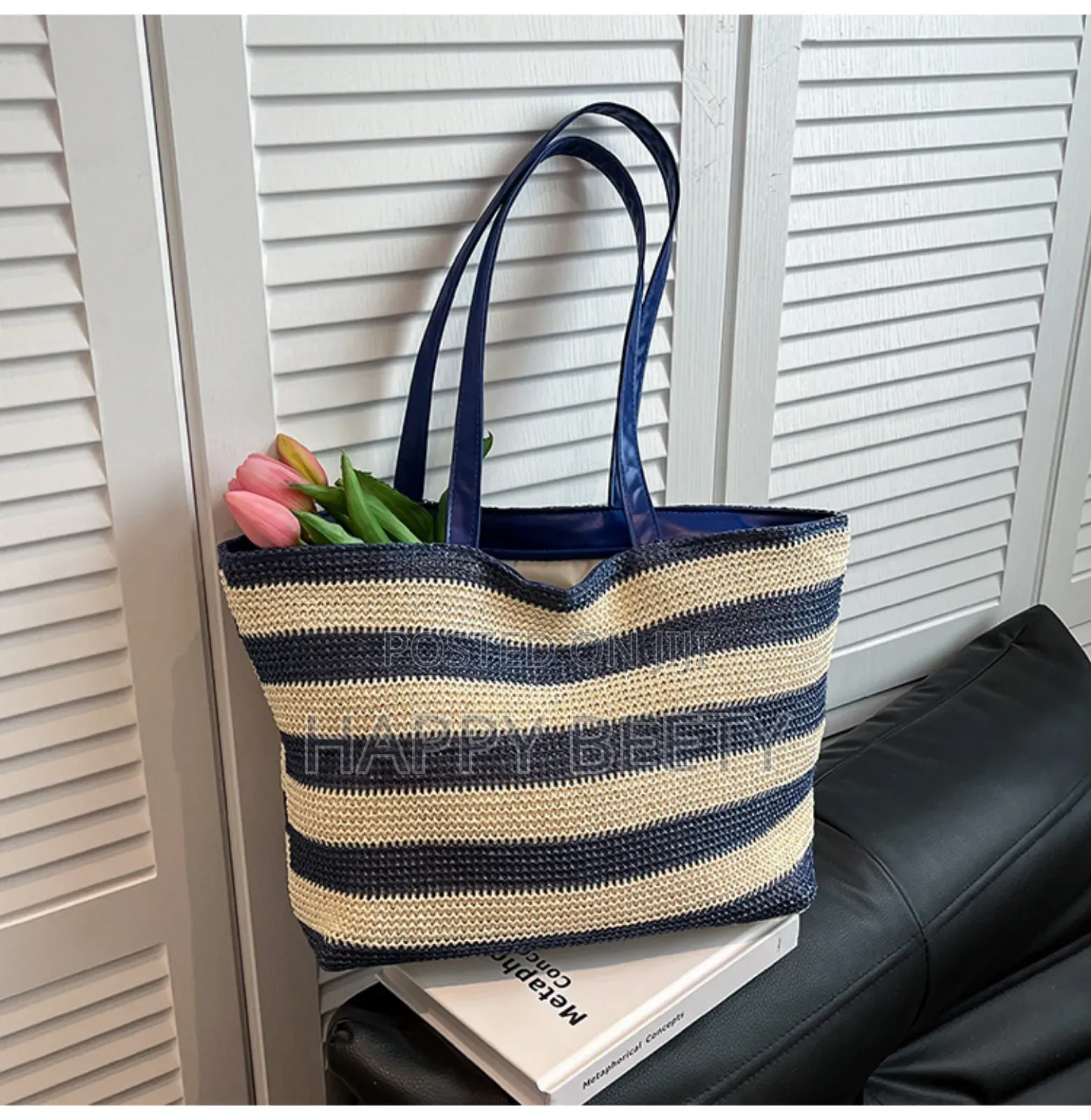 *Women Handmade Bohemian Style Strip Fashioned Tote/Handbag*