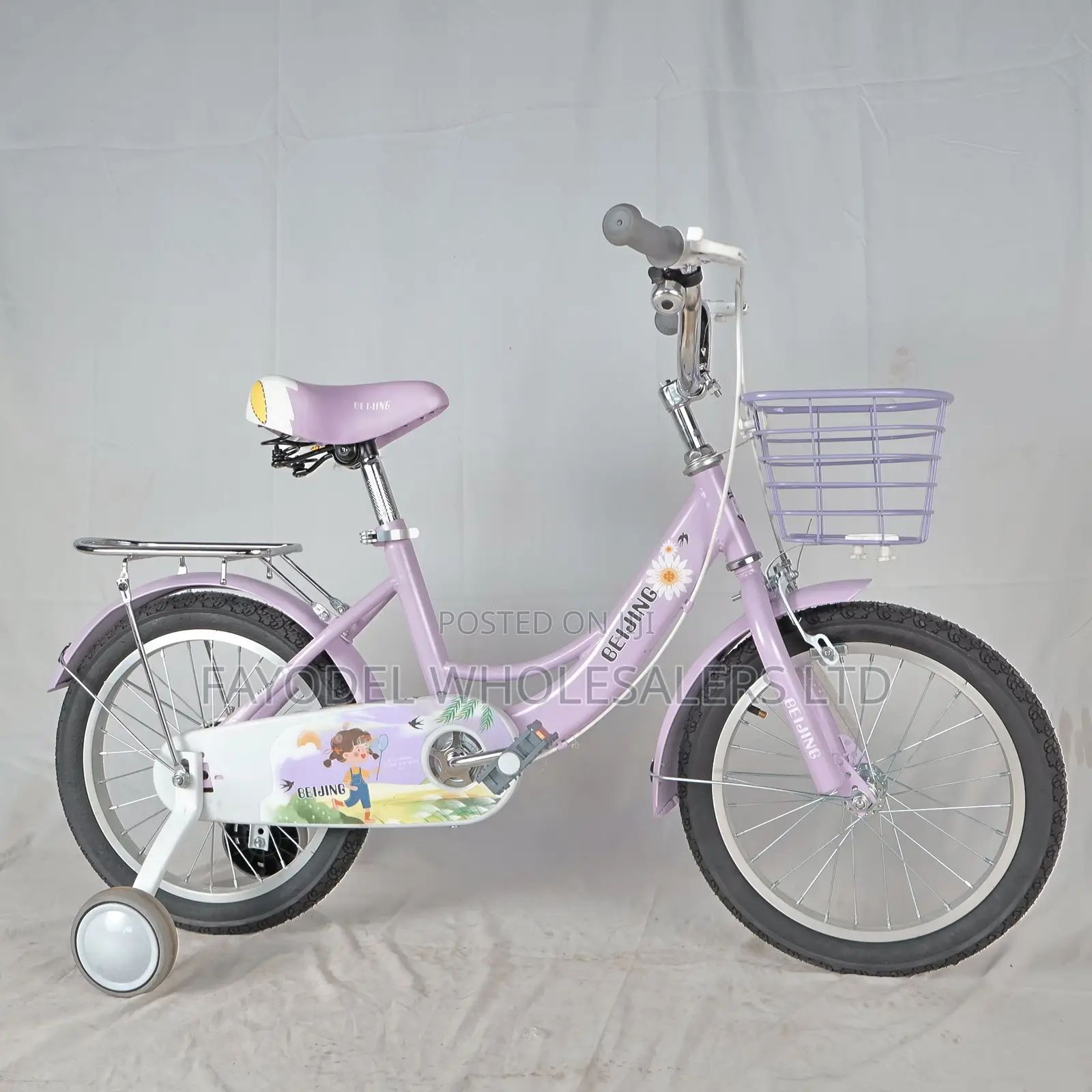 Pretty Purple Beijing Girls Bicycle Size 16