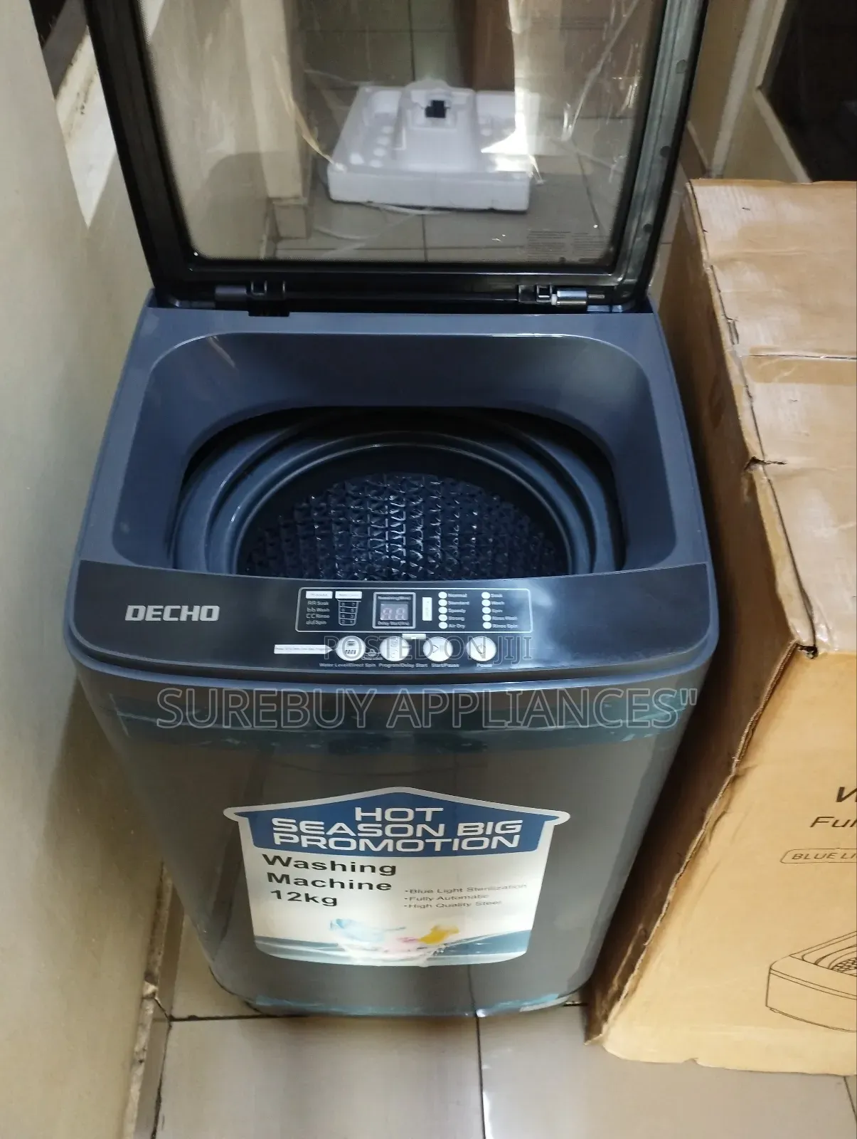 Decho 12kg Smart Top Load Auto Washer – High Capacity