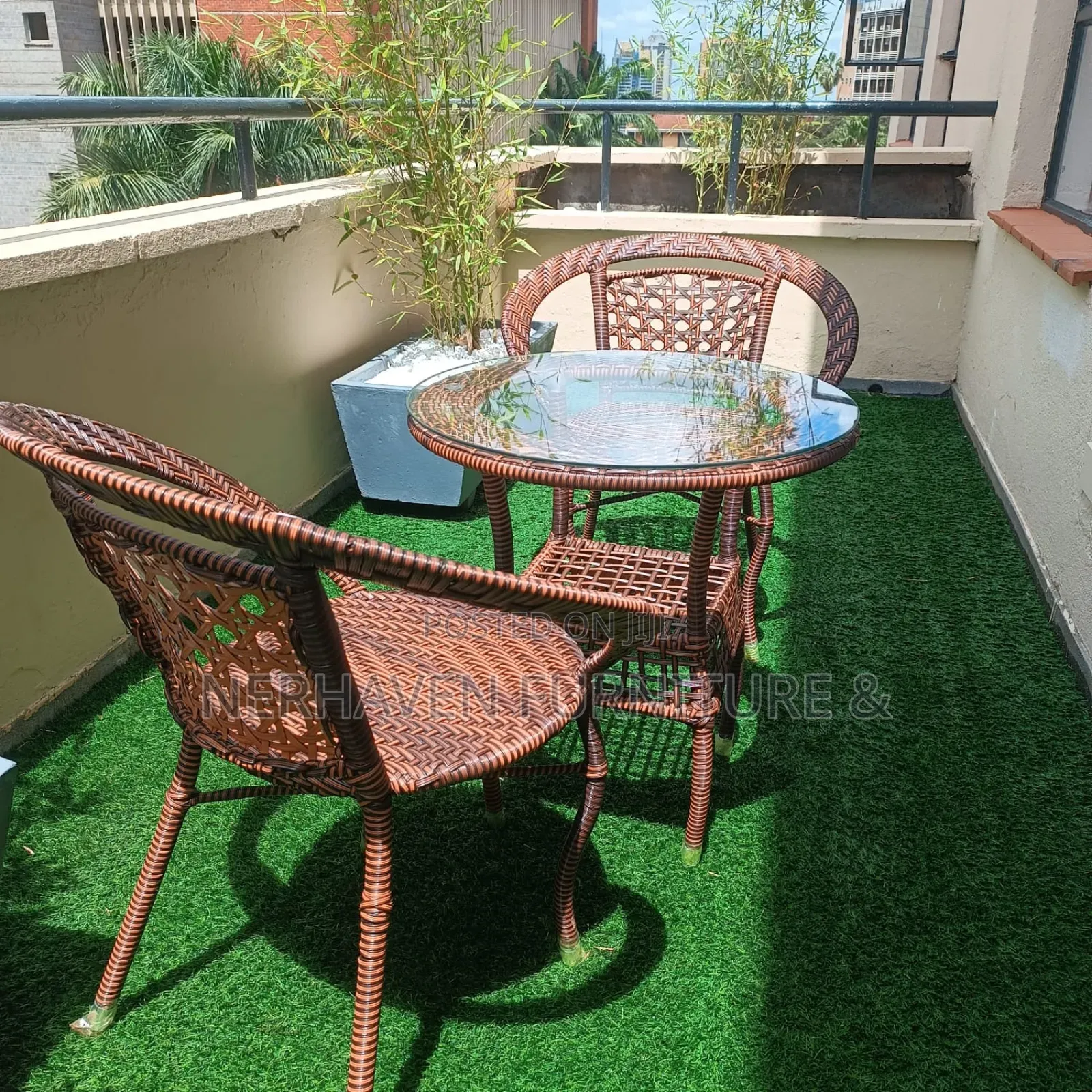2 Seater Balcony Set – Modern Outdoor Furniture