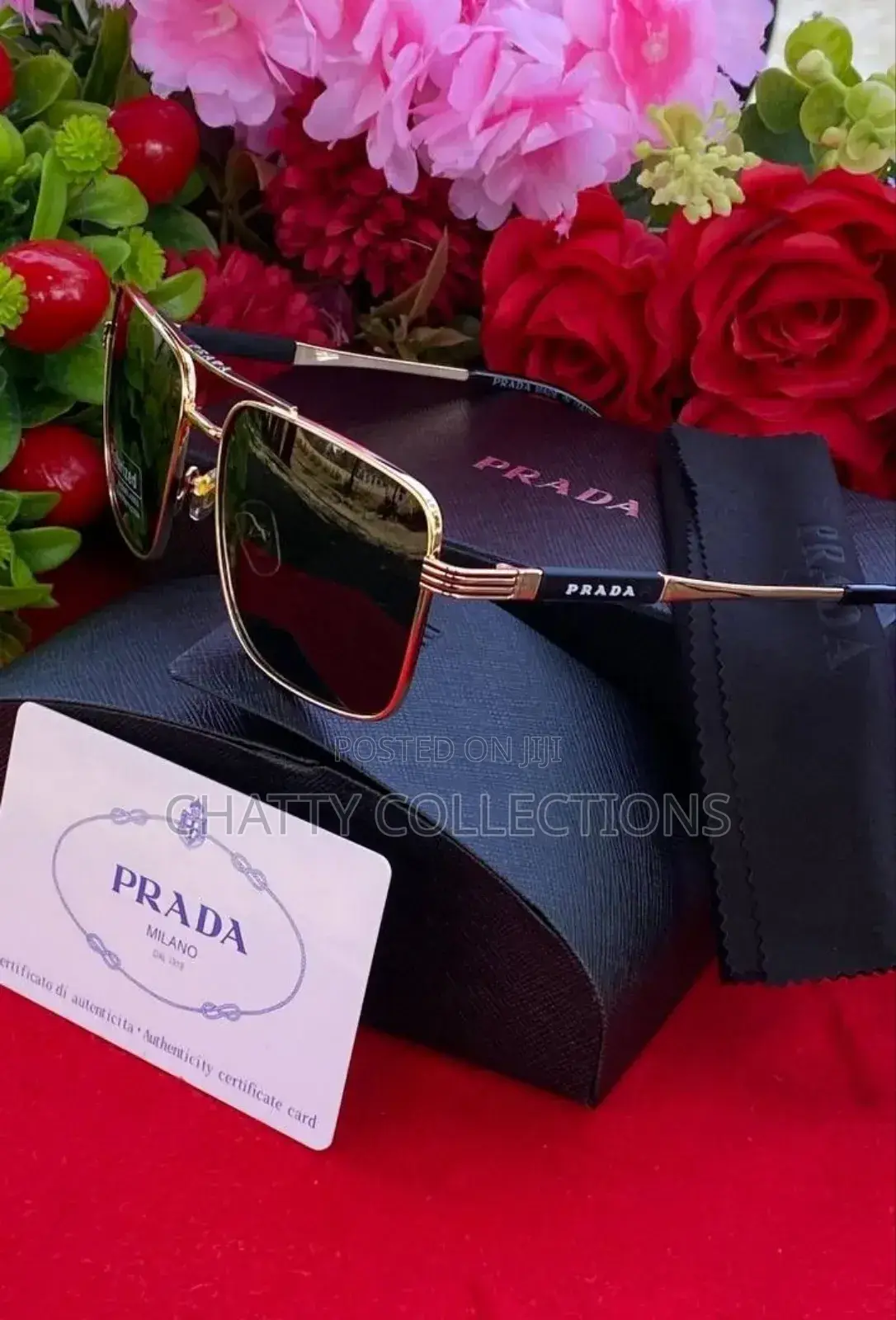 100 % Uv Protection Prada Unisex Designer Sunglasses