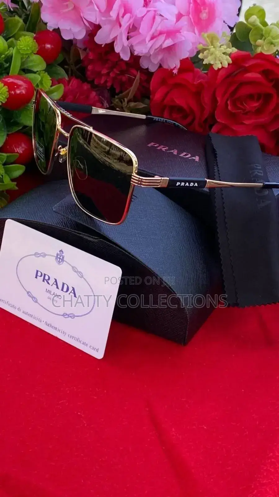 100 % Uv Protection Prada Unisex Designer Sunglasses