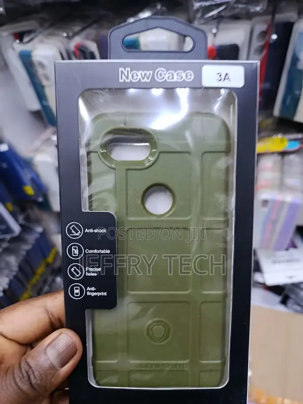 Green Rugged Shield Case Designed for the Google Pixel 3a