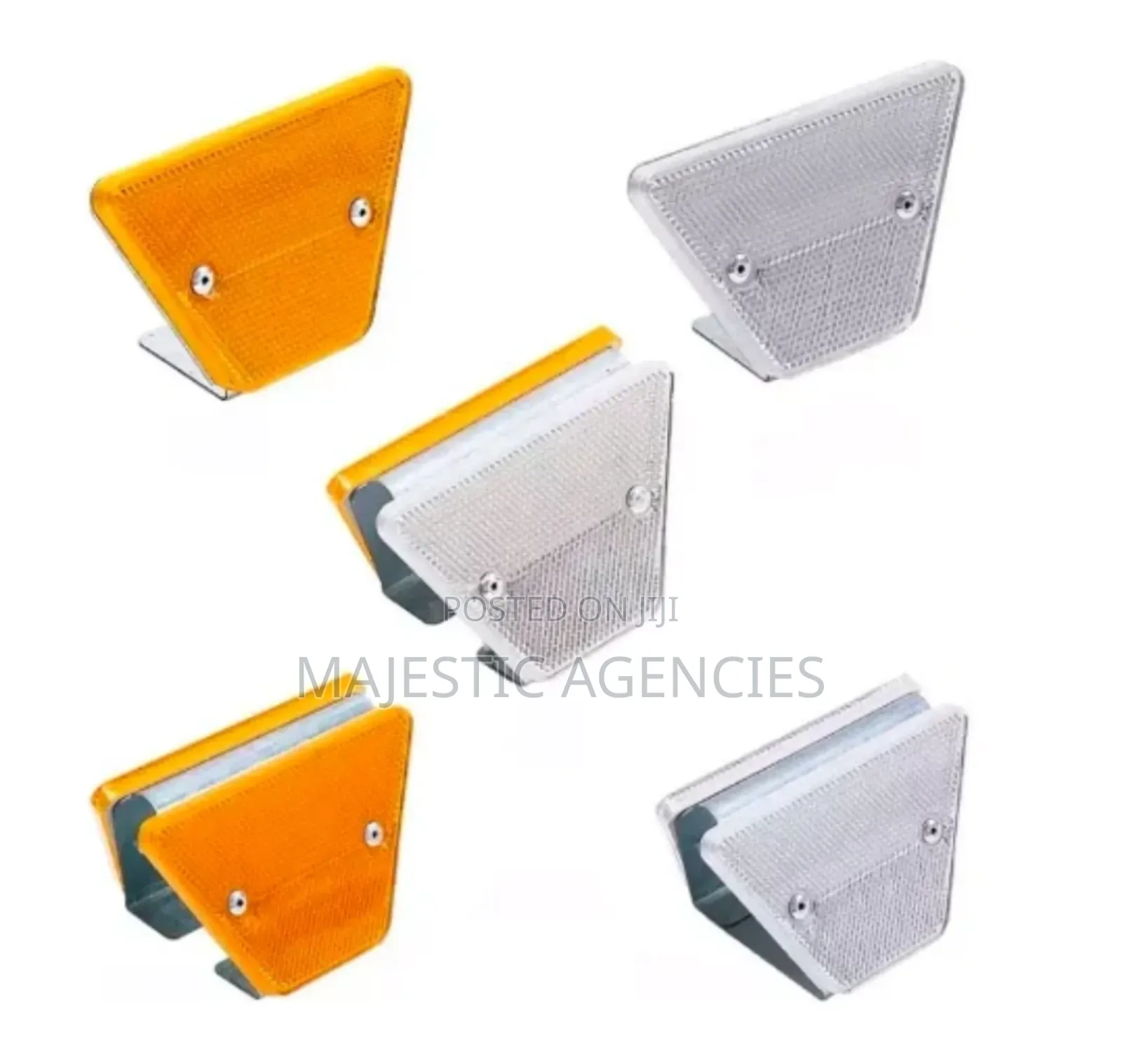 Guardrails Barrier Reflectors - Yellow