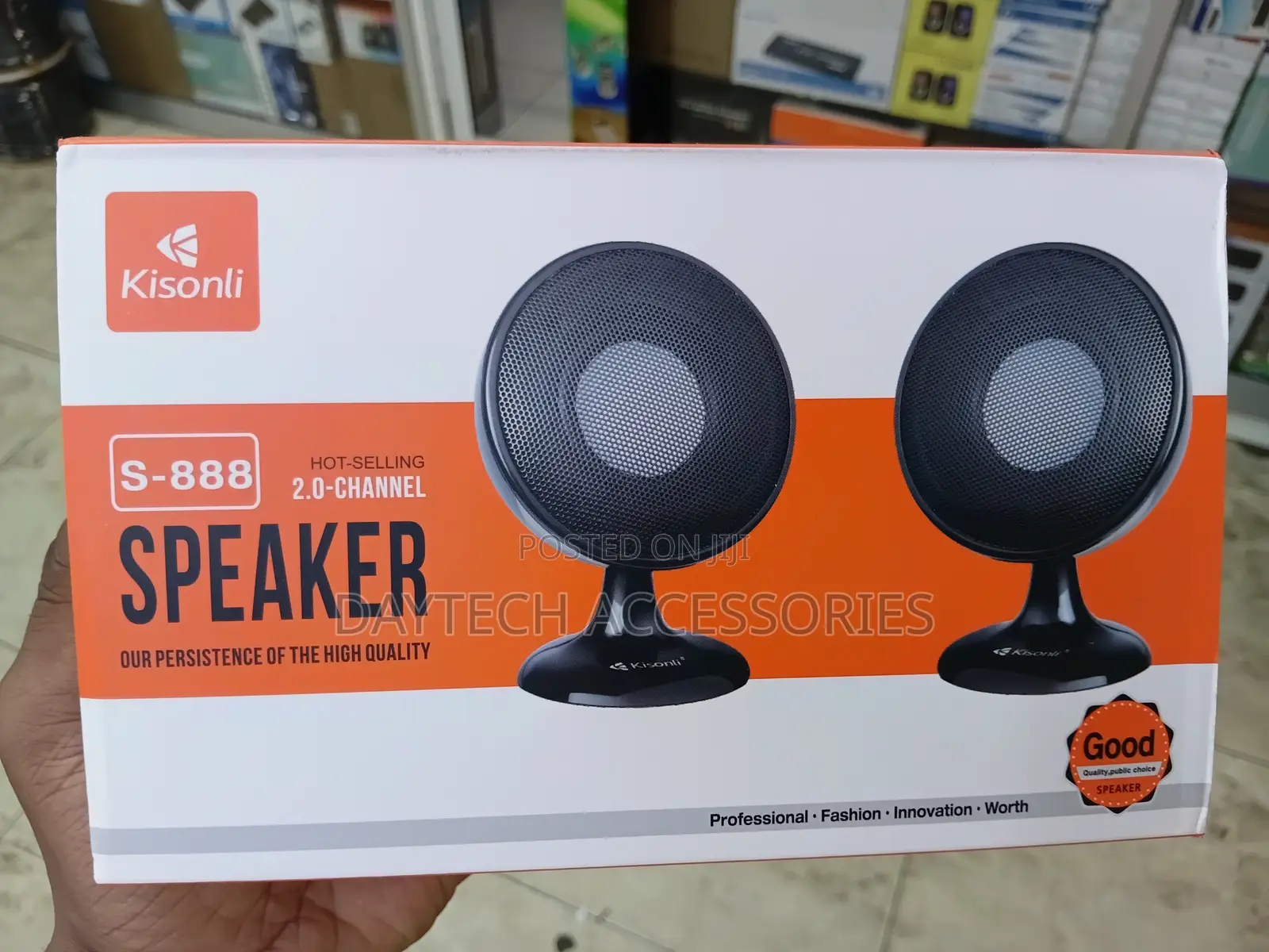 Kisonli S-888 2.0-Channel Multimedia Speakers.