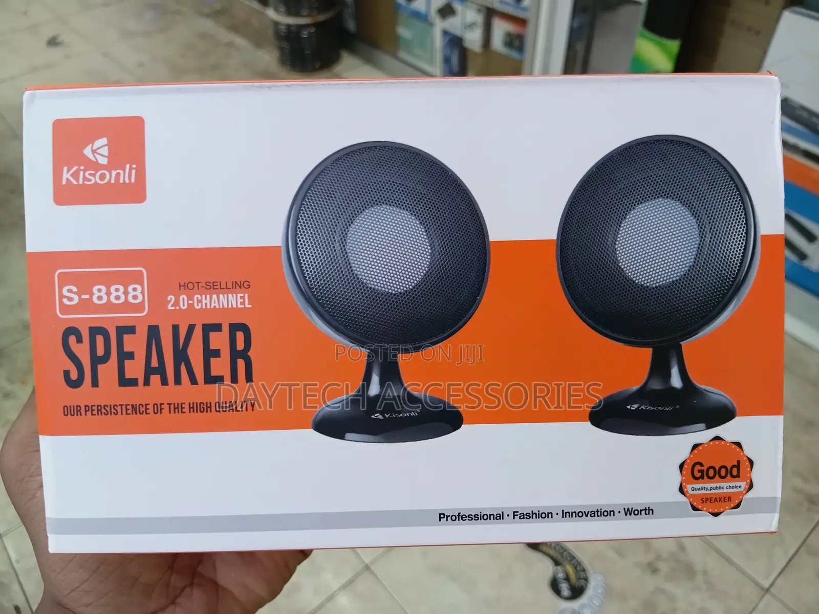 Kisonli S-888 2.0-Channel Multimedia Speakers.