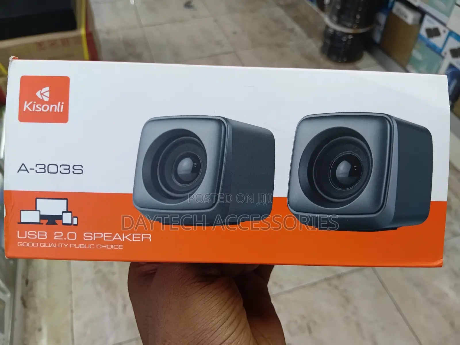 Kisonli a-303s Mini 2.0 Portable Usb Pc Speaker.