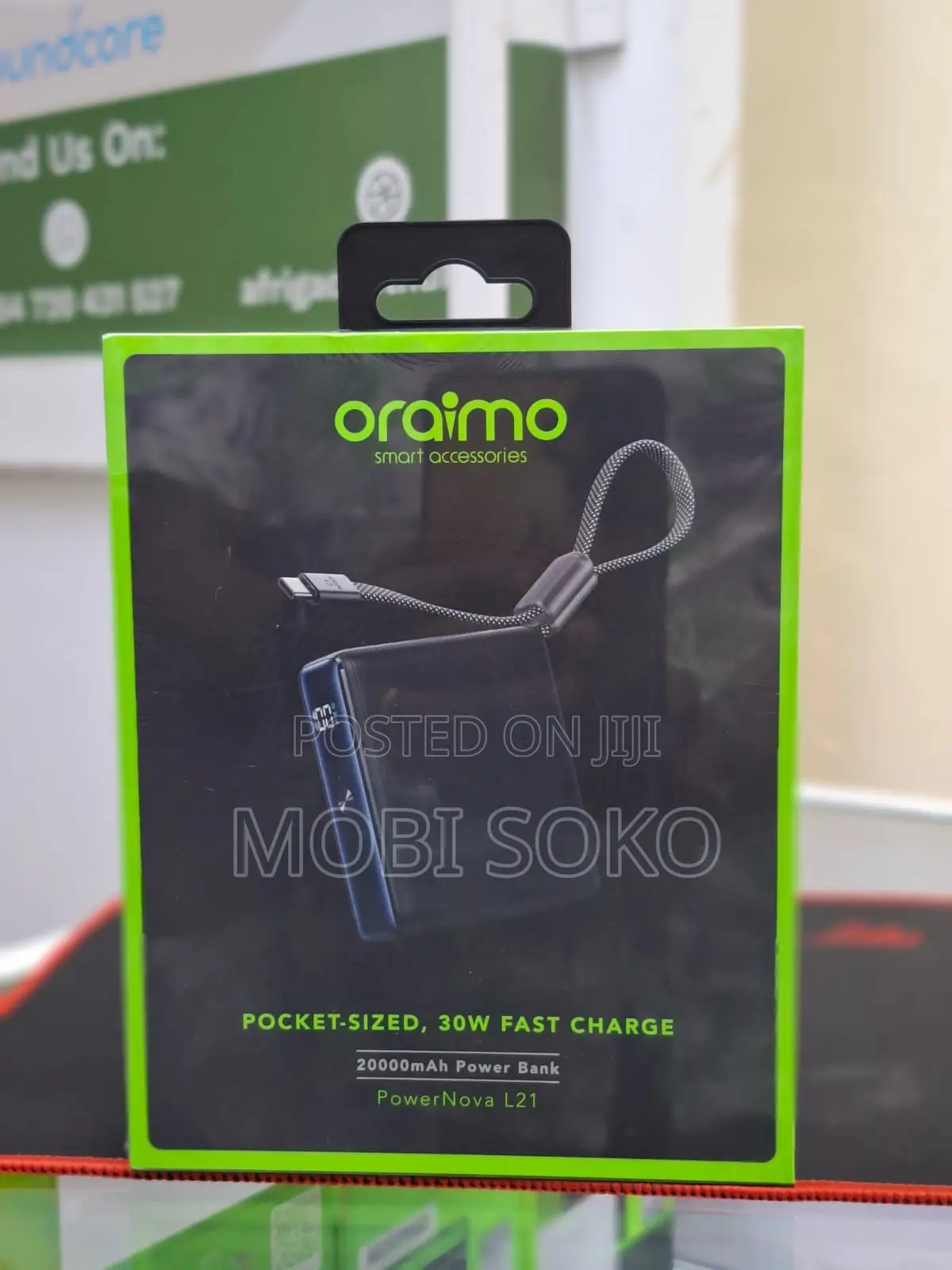 Oraimo Powernova L21, 30w, 20000mah Powerbank