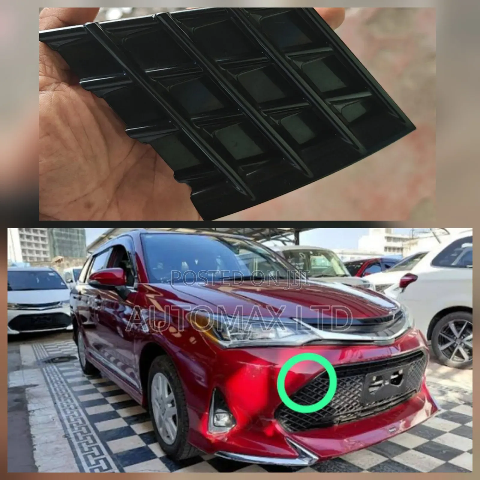 Yr2018+ Toyota Fielder WXB Hybrid, Front Bumper Towing Cap Cover,