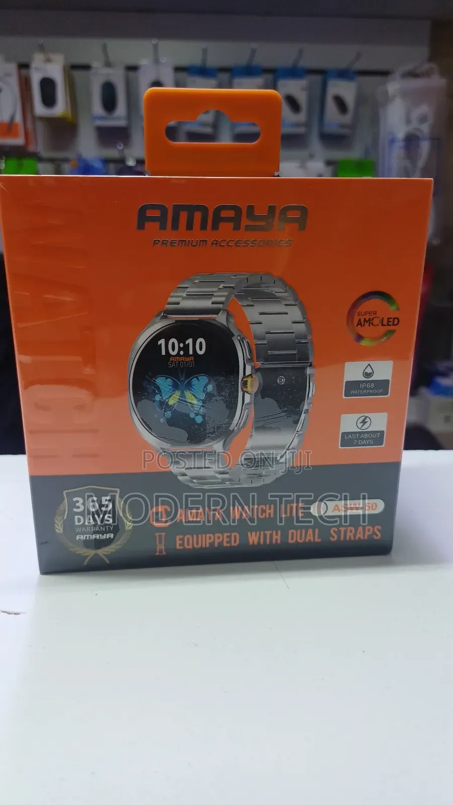 Amaya Asw‐50 Touch Smartwatch – Work, Track, Connect
