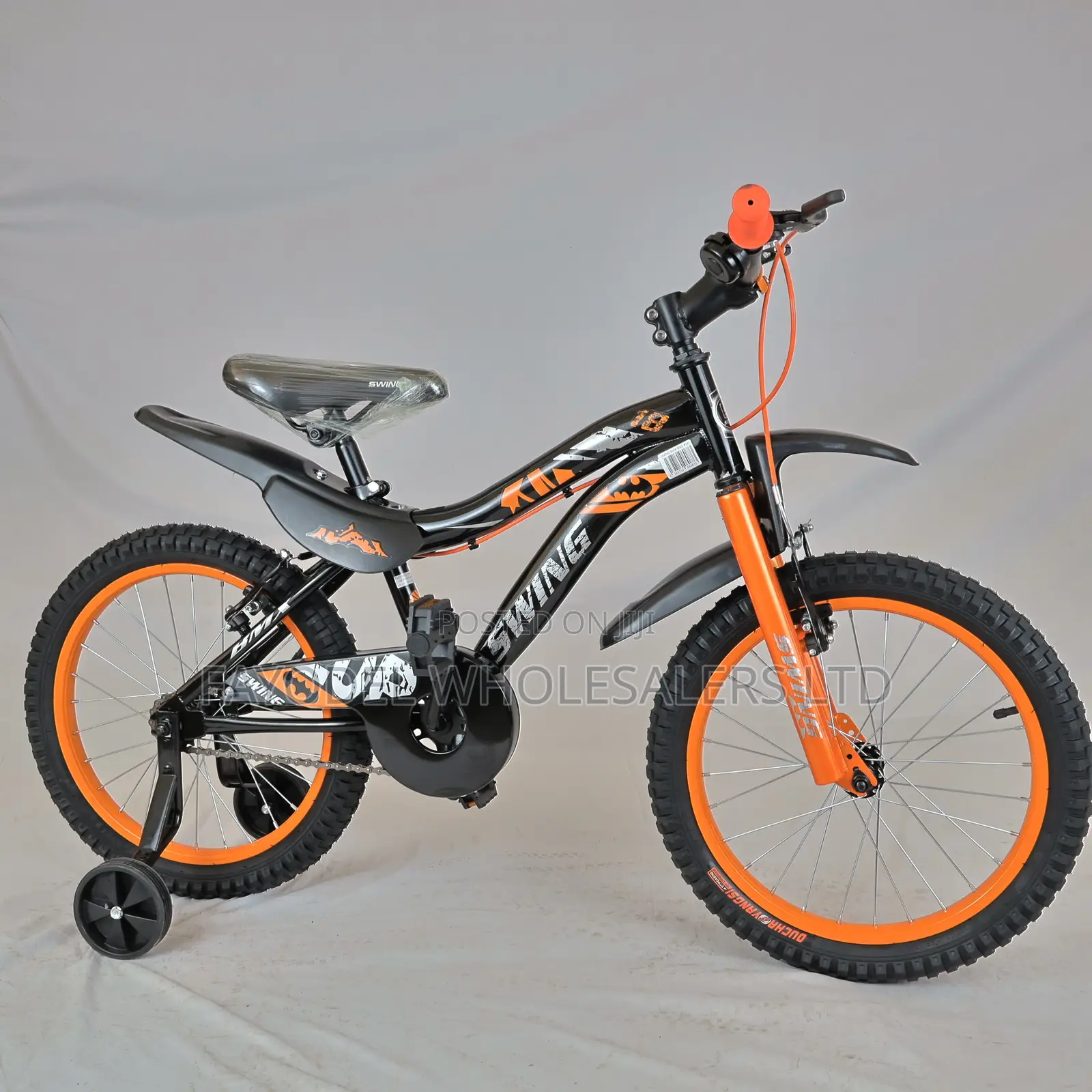 Sporty Orange Swing Kids Bicycle - 5 to 7 Years Old