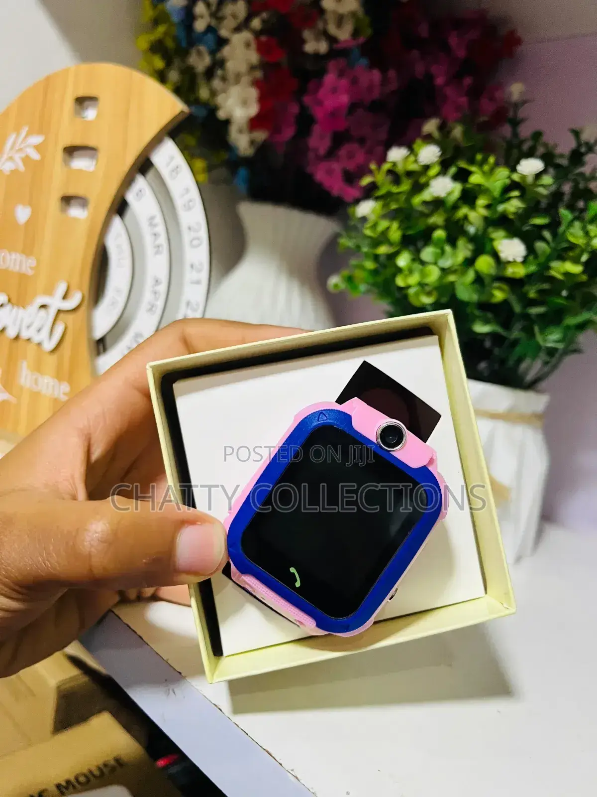 Girls Pink Kids Smart Watch With Sim Slot