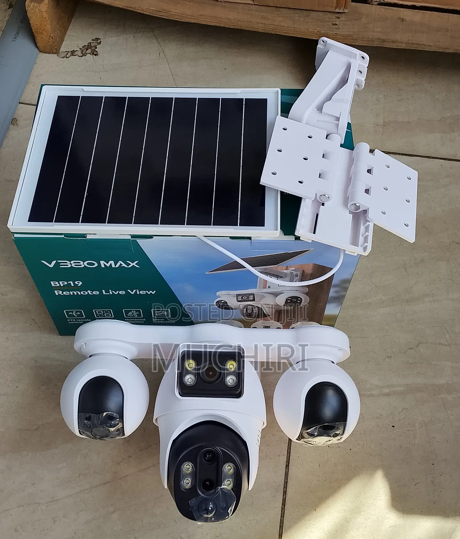 V380 Outdoor 4g Four Lens Security Solar Outdoor Camera