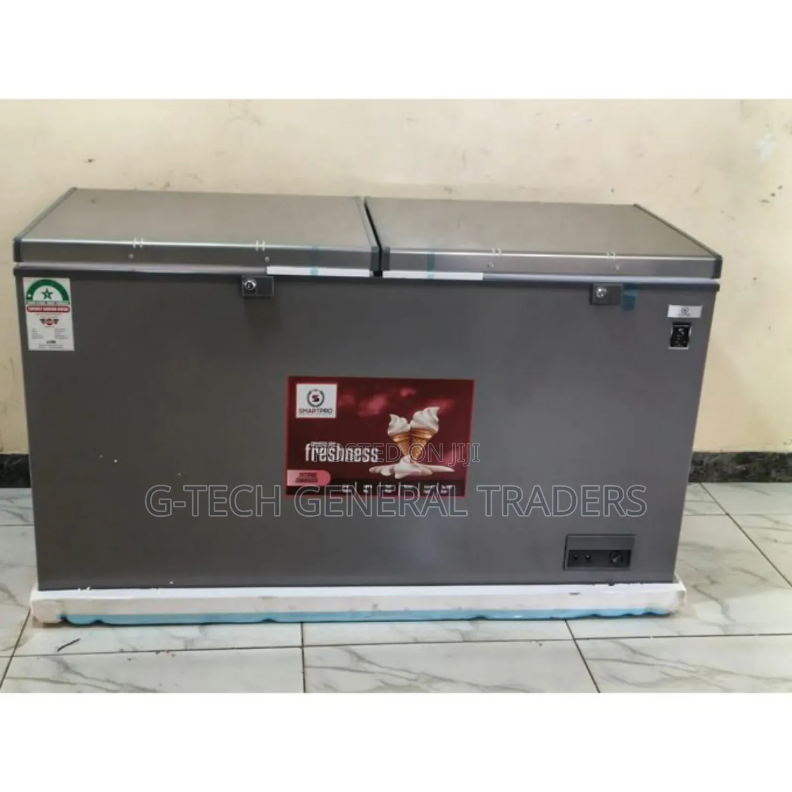 Smartpro Double Flip Energy Saver 450l Chest Freezer