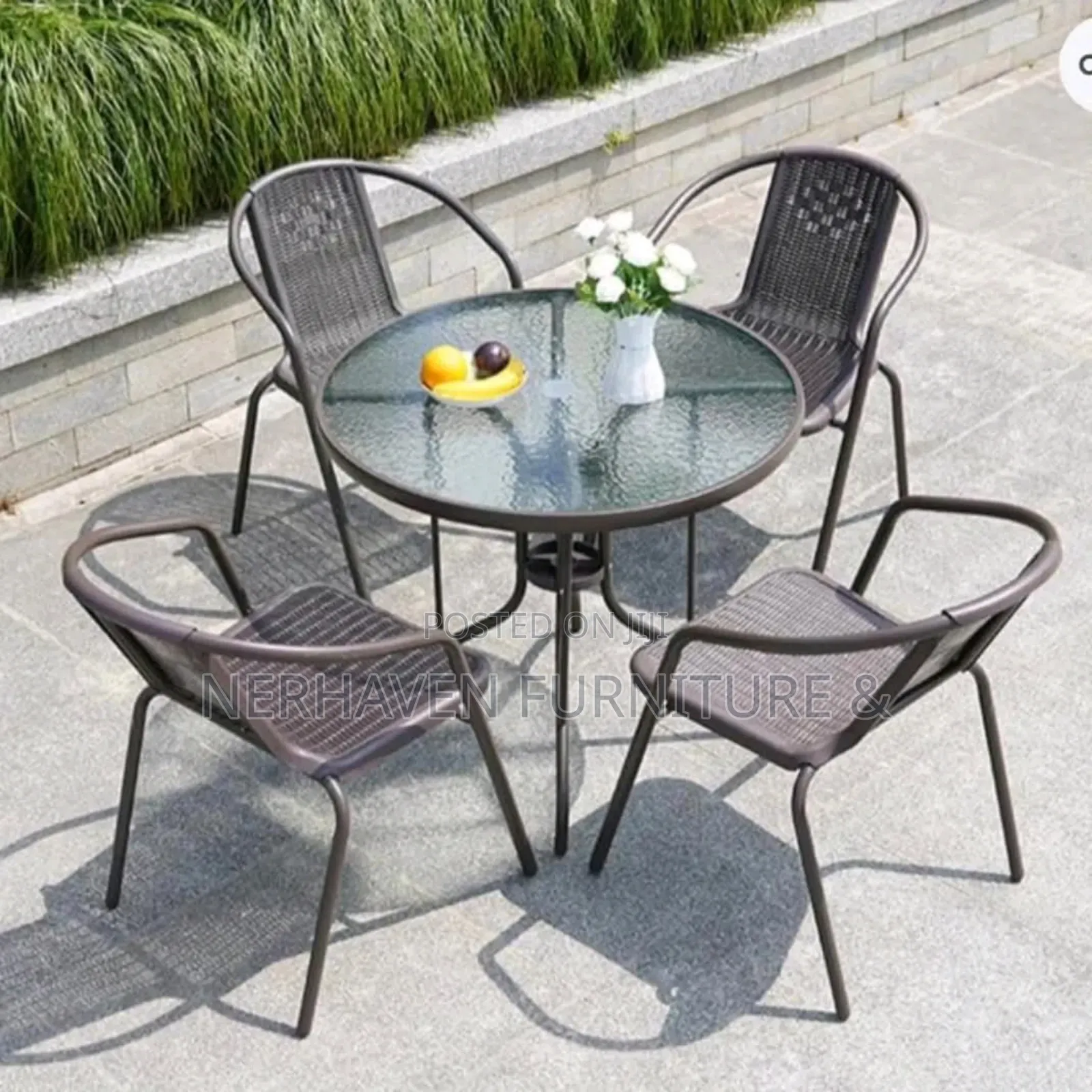4-Seater Garden Dining Set – Outdoor Furniture