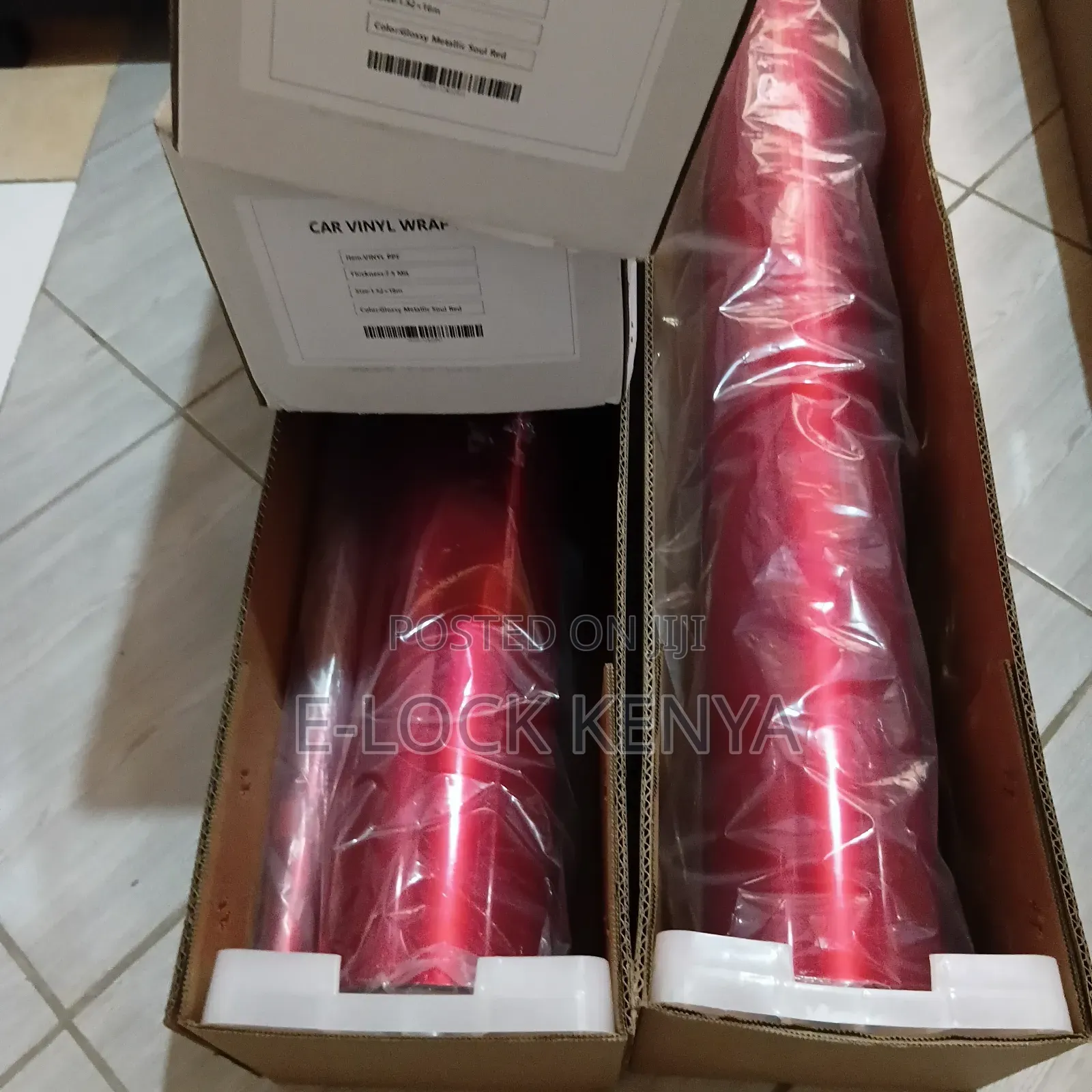 Glossy Metallic Soul Red Car Wrap