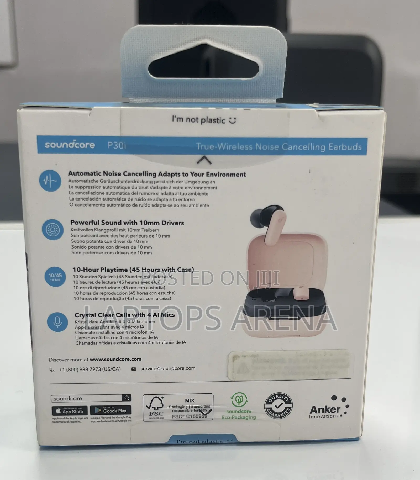 Anker Soundcore P30i With Active Noise Cancellation-Pink