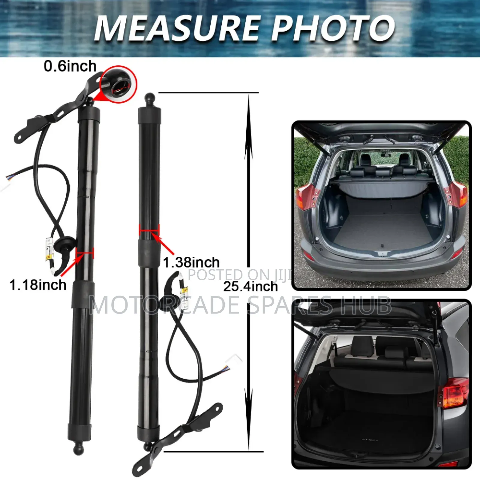 Toyota Fortuner 2014 Electric Boot Shocks