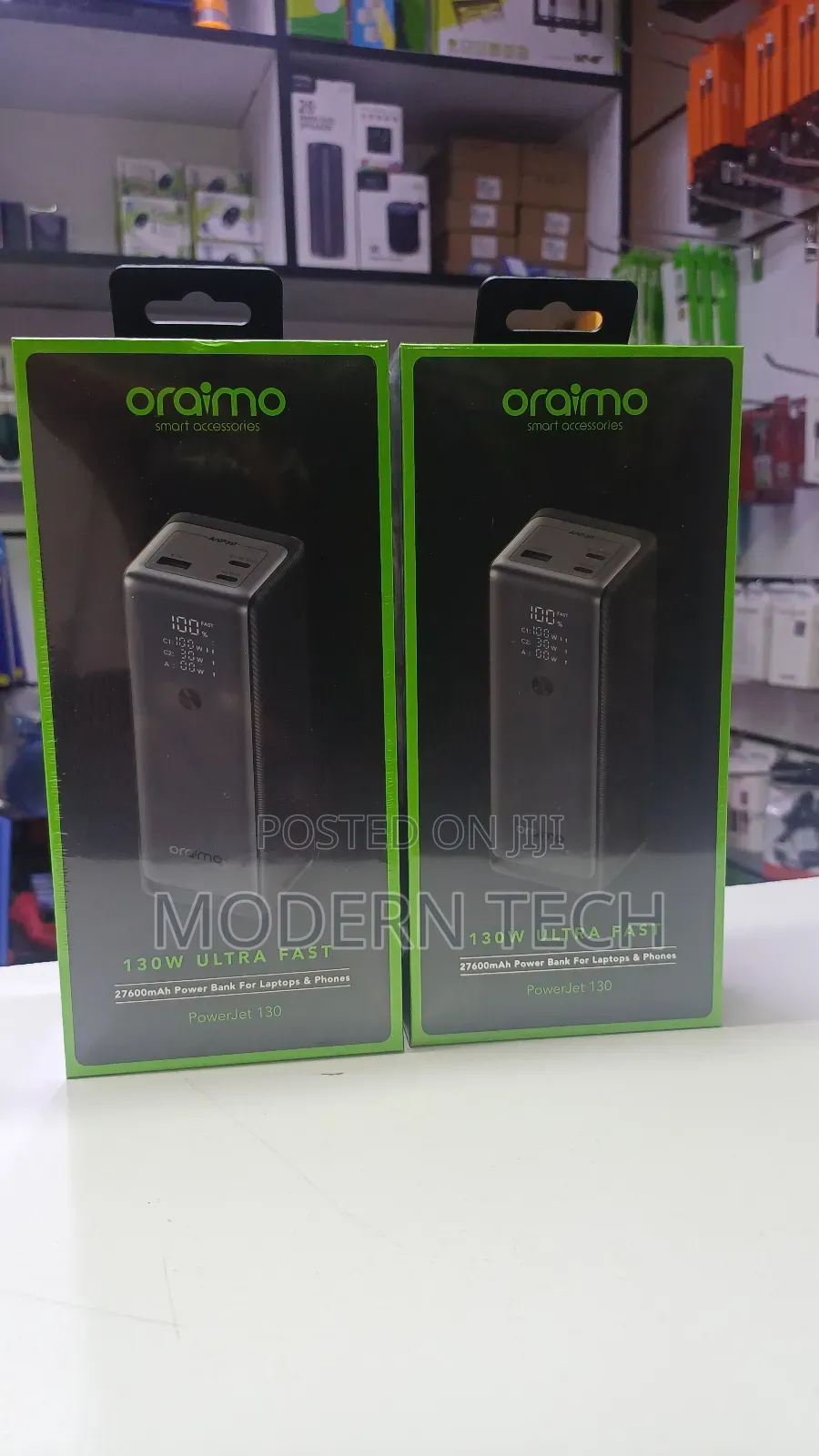 "Oraimo Powerjet 130 27,600mah – Power Bank for Multi Devices"