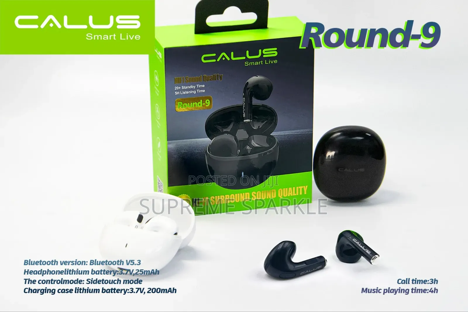 Calus Round-9 Wireless Earbuds.