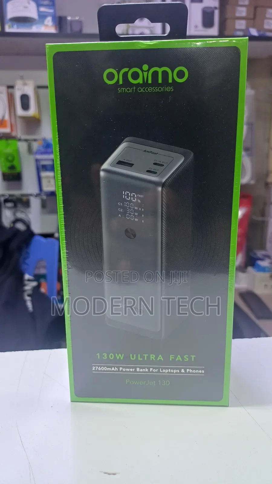 "Oraimo Powerjet 130 27,600mah – Ultimate Power Bank for Laptops