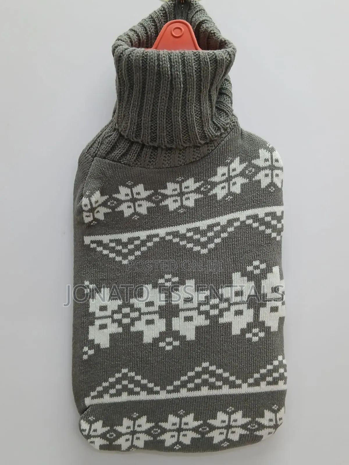 Hot Water Bottle With Removable Knitted Cover - 2l Warm Water Bag