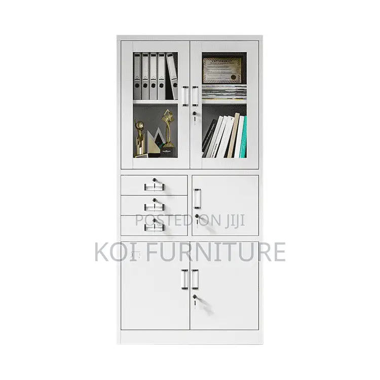 Office Cabinet : 2 Door Metallic Storage Safe Cabinet