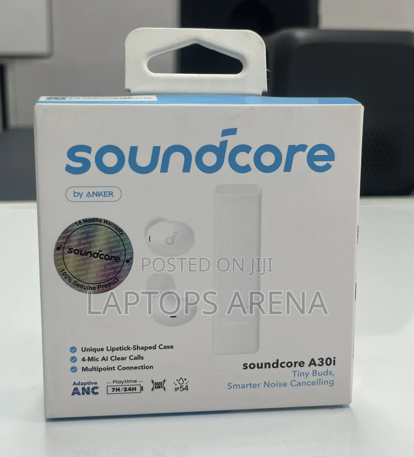 Soundcore by Anker A30i Active Noise Cancellation Earbuds-White