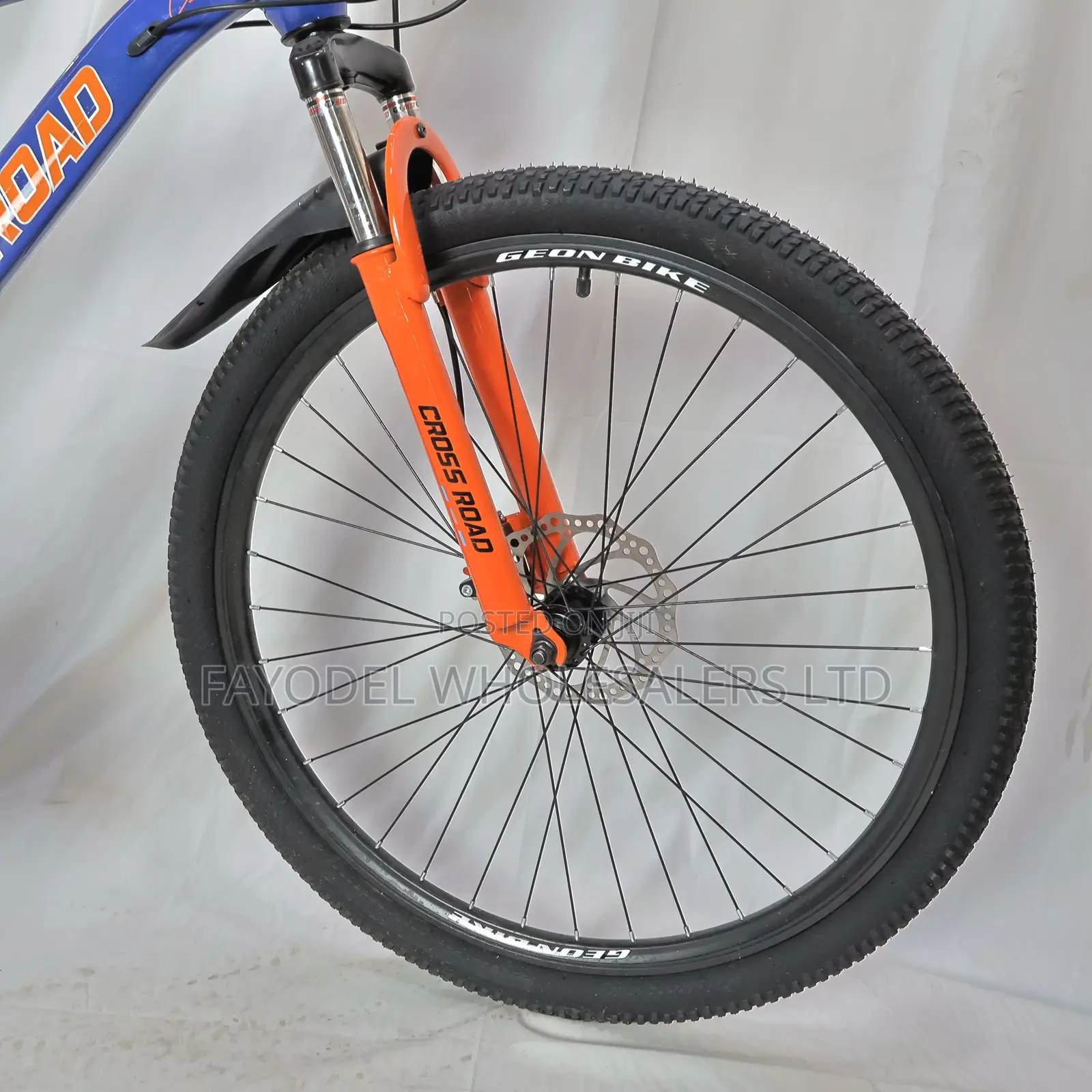 26" MTB - Stylish Blue/Orange Hardtail Mountain Bike