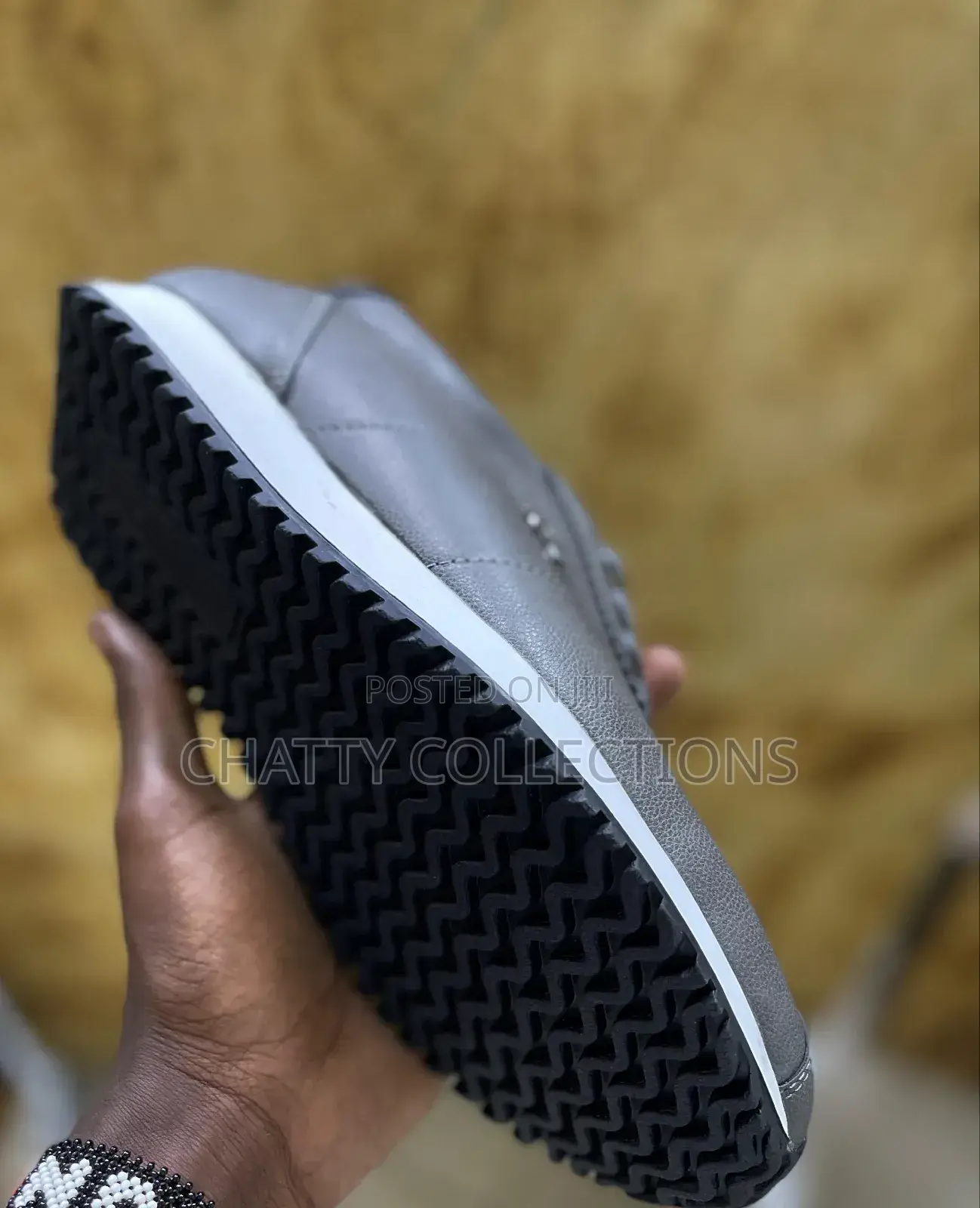 Gray Lacoste Men Casual Leather Shoes With Rubber Sole