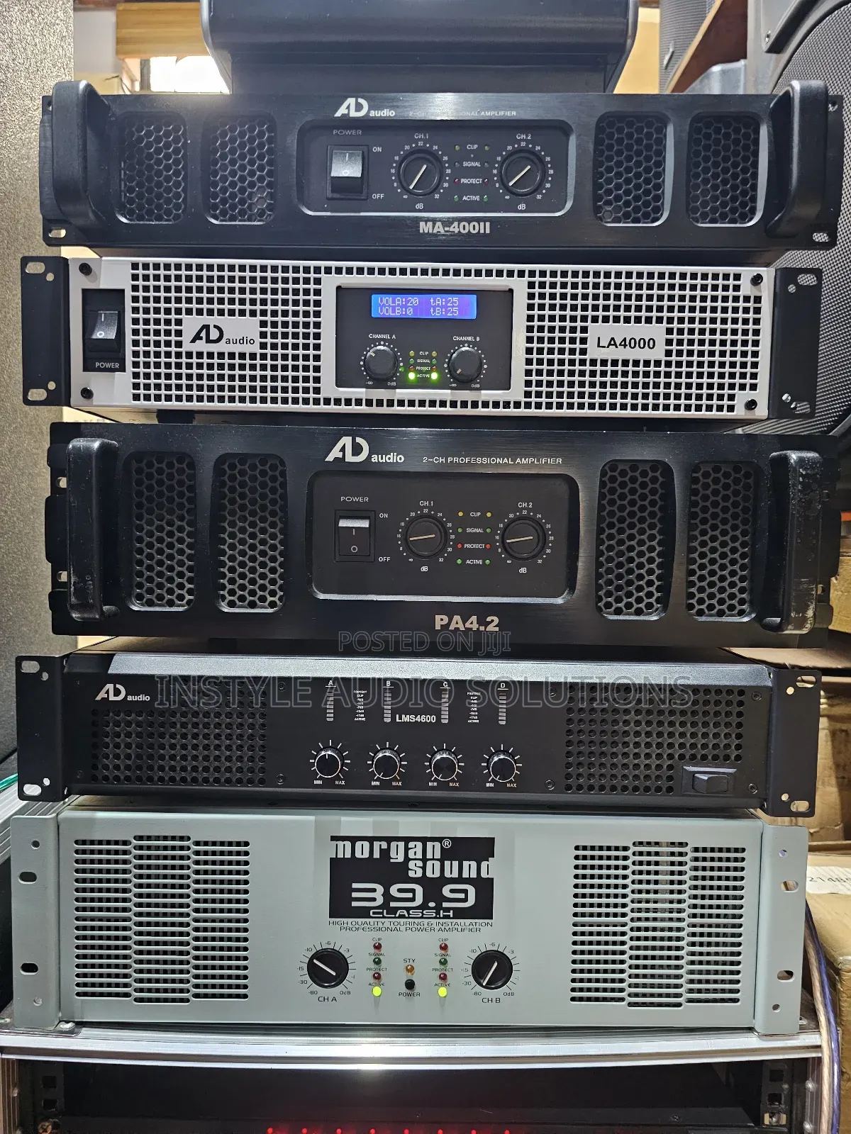 Original Morgan Sound 39.9 Class H Powered Amplifier Channels Output