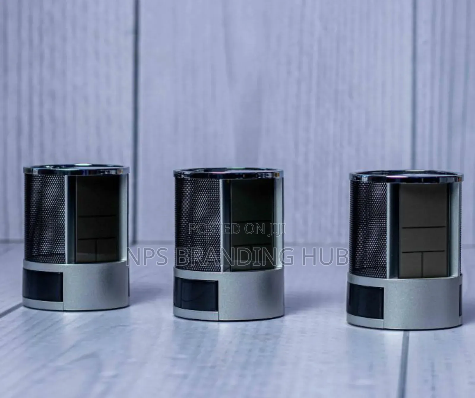 Mesh Desk Organiser With Time , Temperature Alarm Display