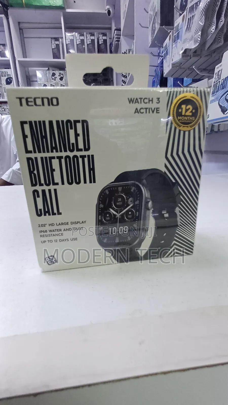 Tecno Watch 3 Active 2.02” Hd Display Watch