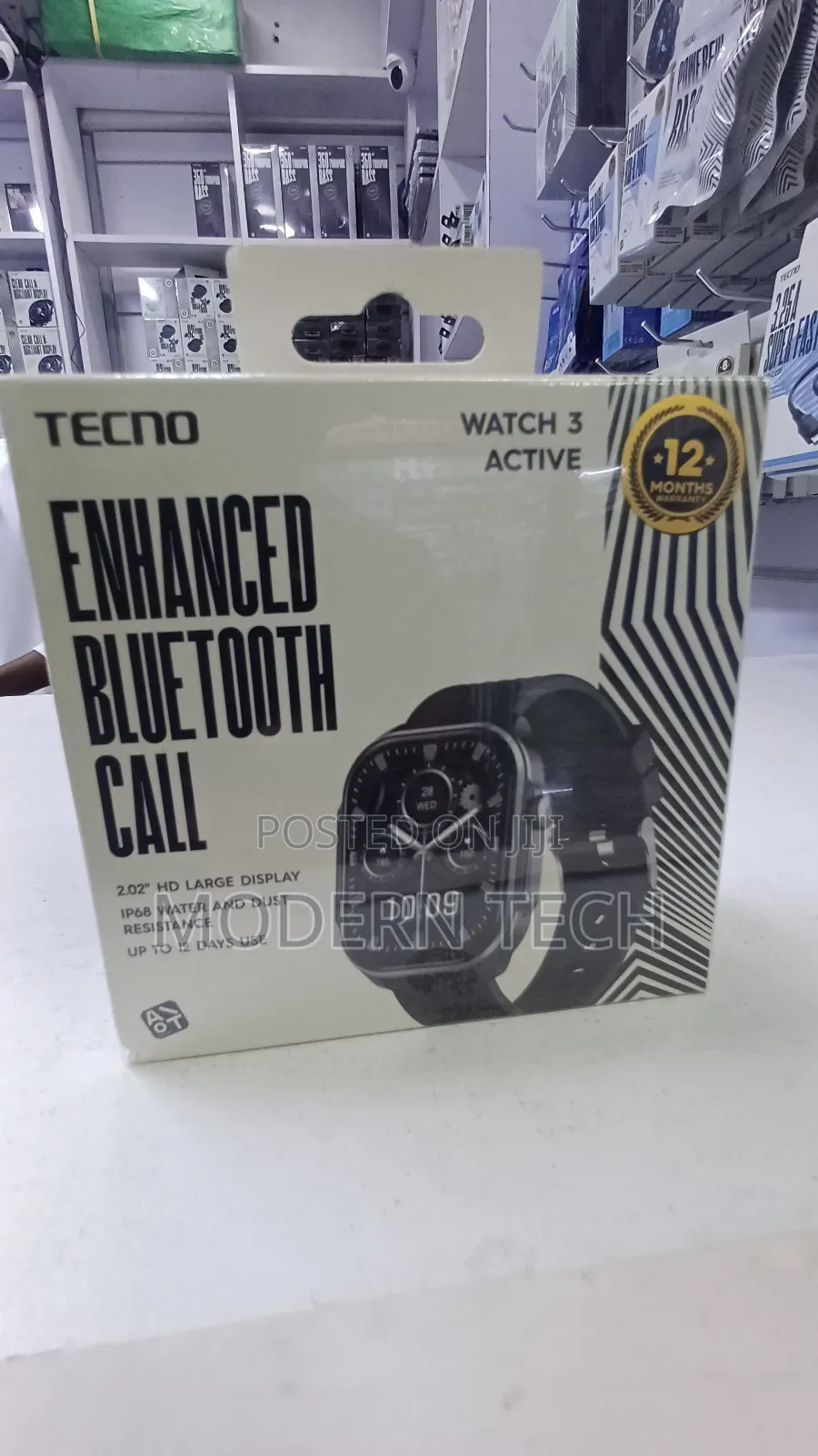 Tecno Watch 3 Active Fitness Smartwatch